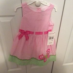Bonnie Jean Pink Dress 4t NWT
